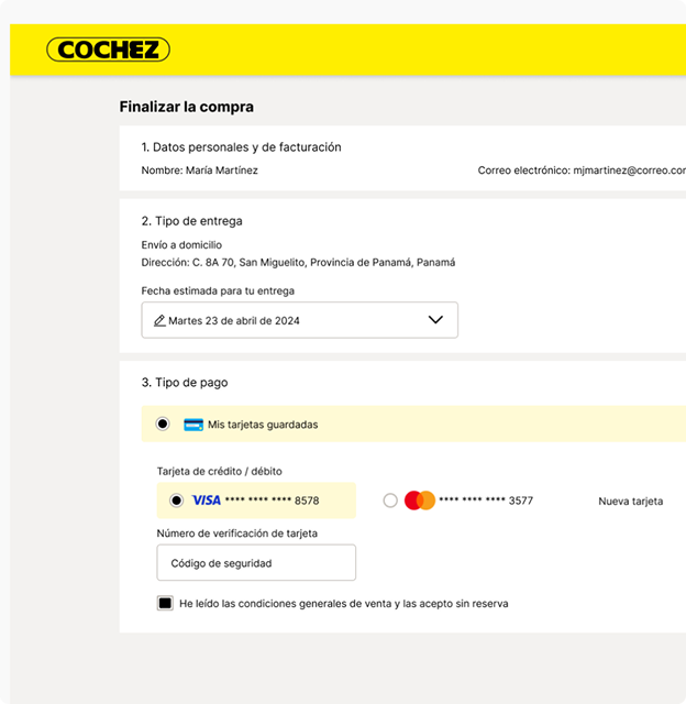 Cochez Web Checkout eglee.agency
